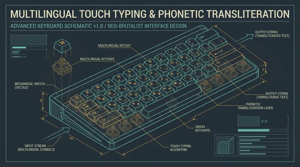 Mastering Multilingual Touch Typing: Phonetic Transliteration vs. Inscript Keyboards