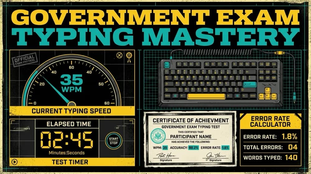 The Ultimate Government Exam Typing Test Strategy: SSC CGL, CHSL, and RRB NTPC